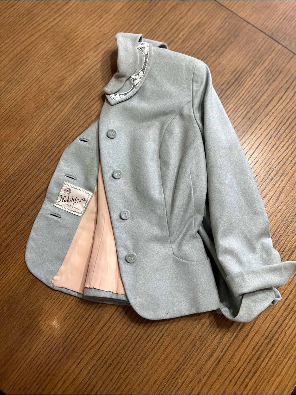 Women's Light Gray Tailored Jacket